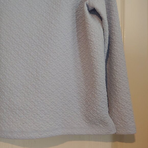 J. Crew Quilted Snowflake Pullover Tunic Cowl Neck Gentle Sea Holiday Soft L - Picture 11 of 15